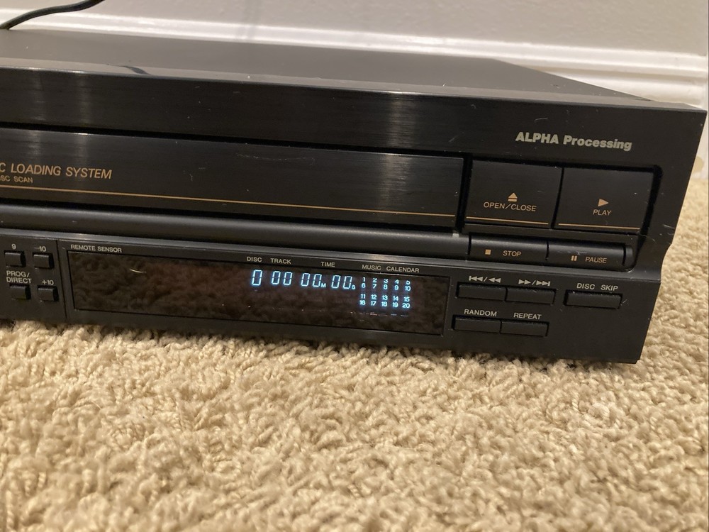 Denon DCM-460 5-CD Compact Disc Changer Alpha Processing Tested & Working!
