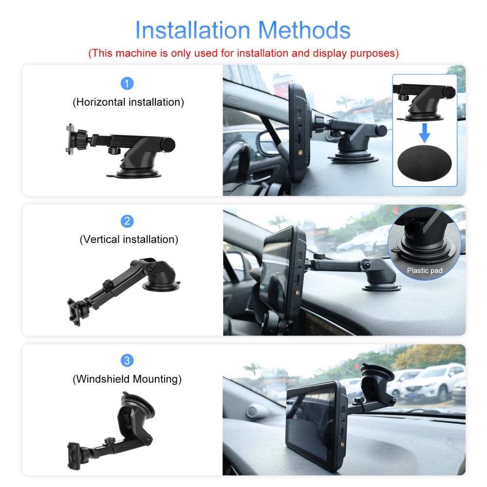 Wireless 9" Touch Screen Android Auto BT Portable HD Wireless Apple Carplay