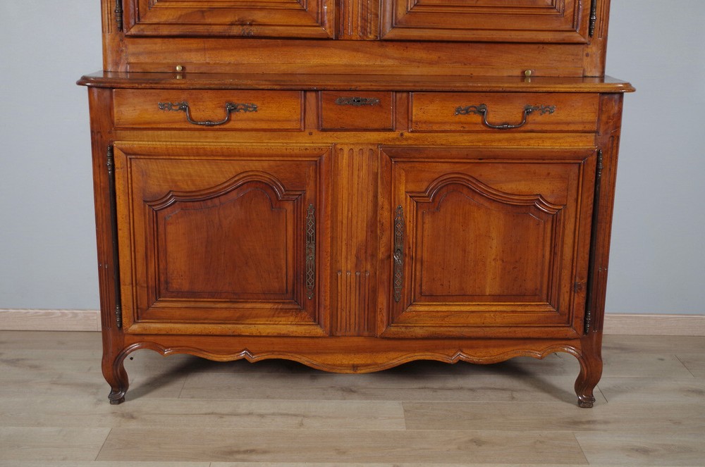 19th Century Walnut Transition Two Body Sideboard