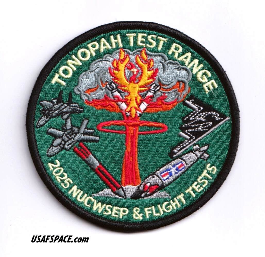 USAF TONOPAH TEST RANGE Nuclear Weapons-B61-12-2025 FLIGHT TEST NUCWSEP PATCH