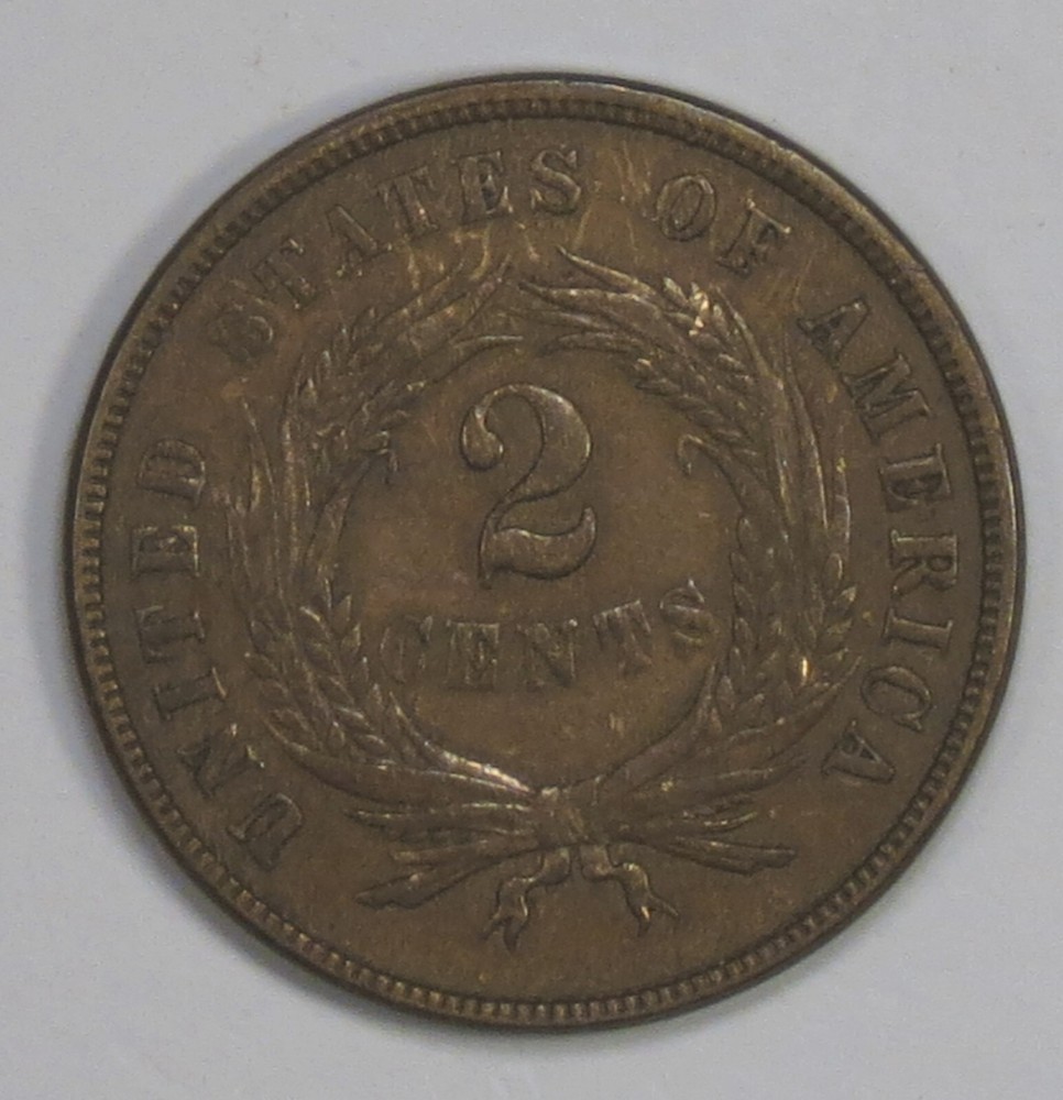 1865 Two Cent Piece - XF