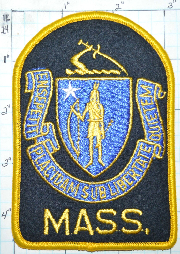 MASSACHUSETTS STATE SEAL POLICE DEPT FELT PATCH
