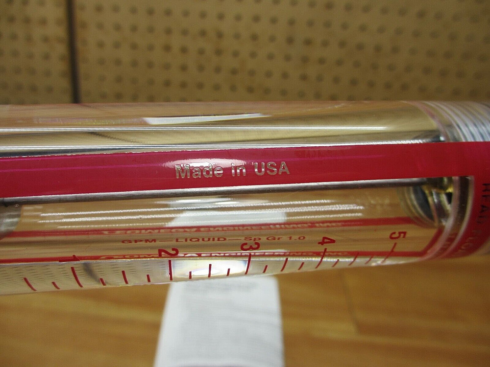 Omega FL-73E *NEW* Flow Meter 5GPM