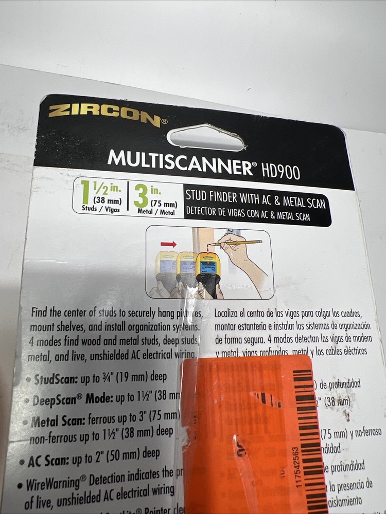 Zircon MultiScanner HD900 OneStep Multi-Function Wall Scanner