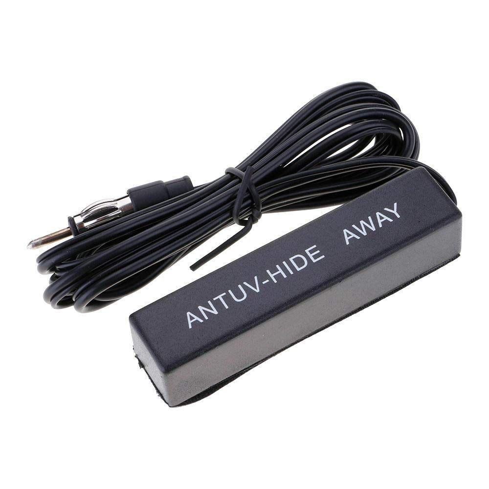 Universal Car Hidden Amplified Antenna Kit 12v Electronic medium, Black