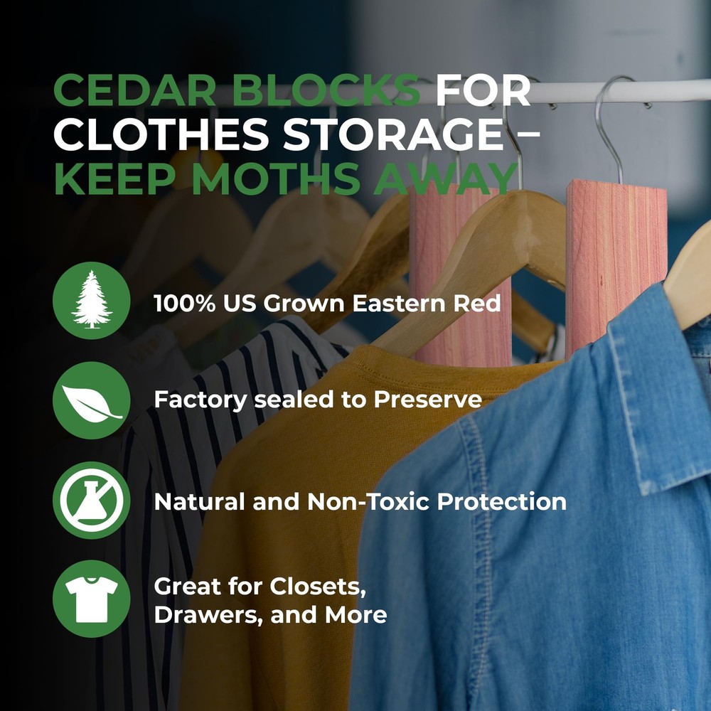 Cedar Blocks for Clothes Storage – Stop 10 Planks, Natural