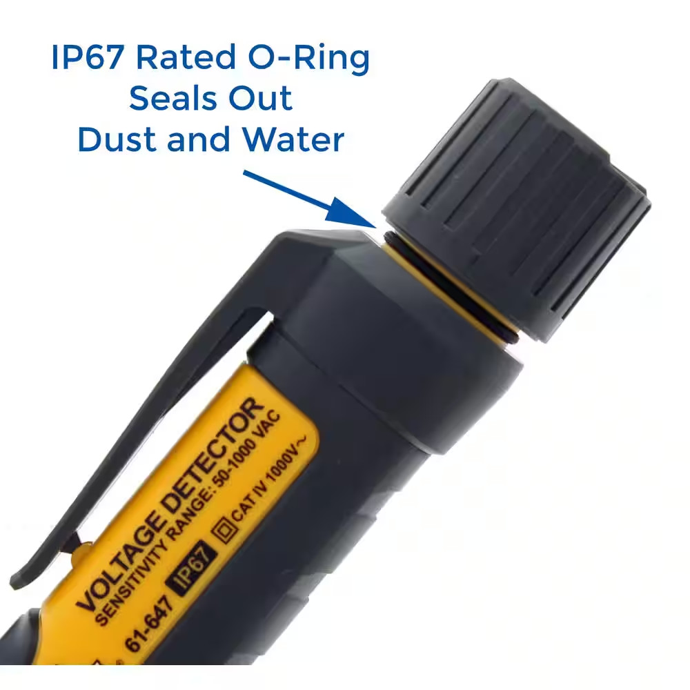 Single Range 50-Volt to 1000-Volt Non-Contact Voltage Sensor with Flashlight