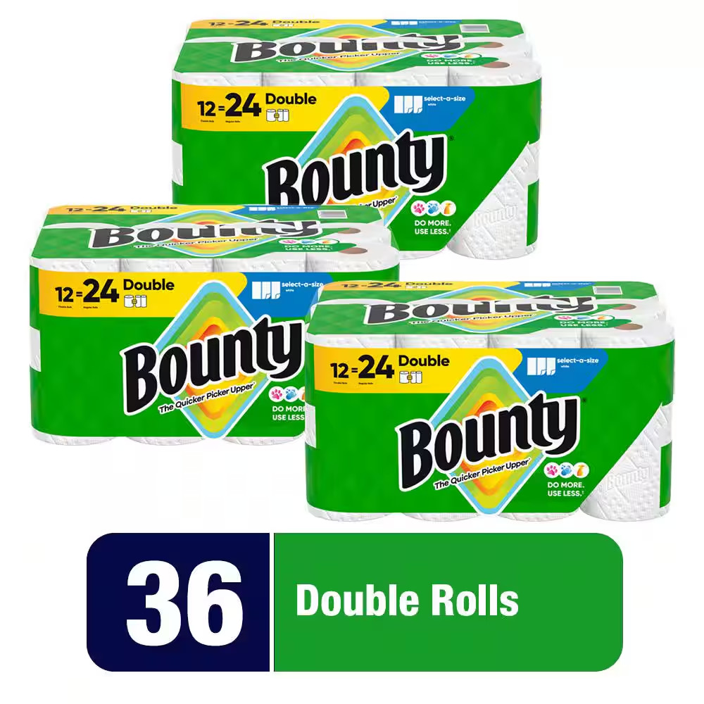 White, Select-A-Size Paper Towel Roll (36-Double Rolls)