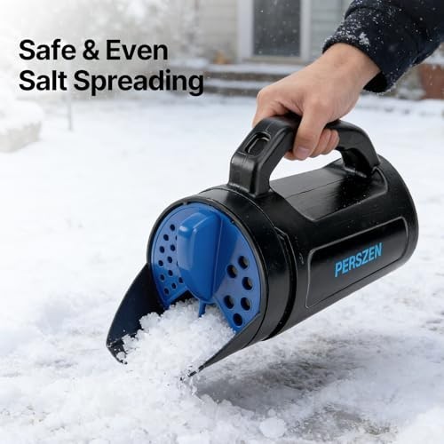 Multi-Use Handheld Spreader for Fertilizer, Grass Seed & Ice Melt - 84 Oz Capaci