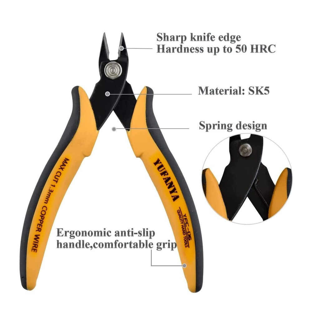 Micro Flush Cutterultra Sharp Micro Wire Cutter Side Cutter With Internal Spring