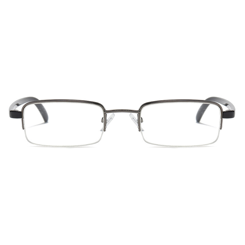 8 Pairs Mens Half Frame Lightweight Rectangular Reading Glasses Classic Readers