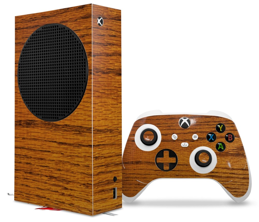 Skins XBOX Series S Console Controller Wood Grain - Oak 01