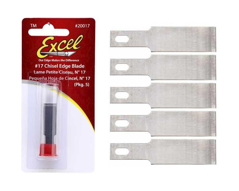 Excel #17 Small Chisel Replacement Blades (5) [EXL20017]