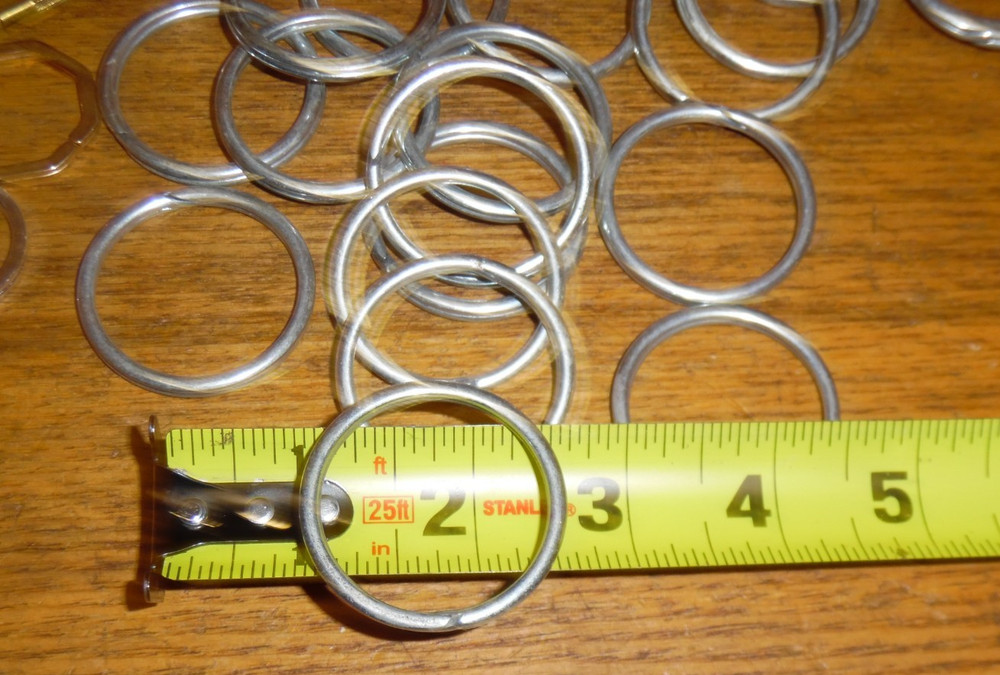 80+ Keychain Rings - 1.25" & 1.5"
