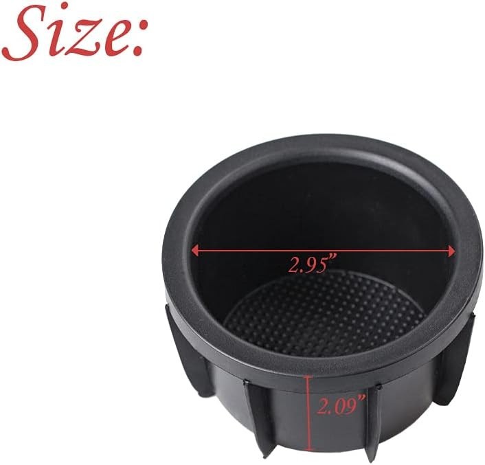 2PCS Console Box Cup Holder Insert Replacement for RAV4 2006 2007 2008 2009 2010