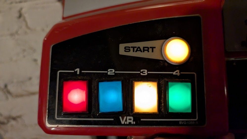 virtua racing plastic control panel with working buttons