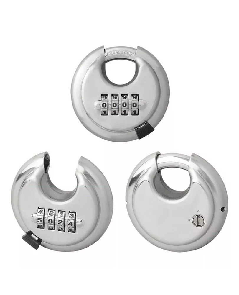 Round Combination Lock Heavy Duty Disc Padlock