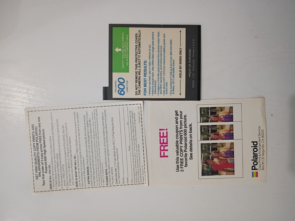 Polaroid 660 Camera In Original Box With Tags