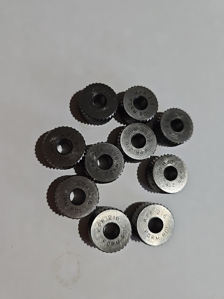 (10) Form Rol KPR 216 Knurl Wheels