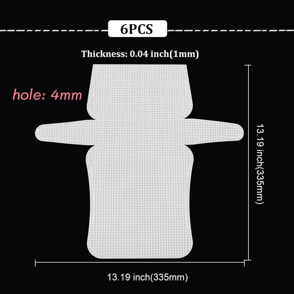 DIY Plastic Mesh Canvas Sheets, Clear Plastic Mesh Sheets for Crochet Purse M...
