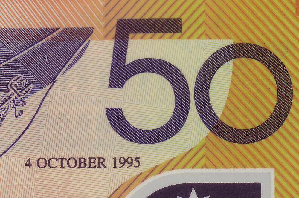 1995 NPA - $ 50 - 2 Note Embossed Folder.. 1st (with Overprint) & Last Issues