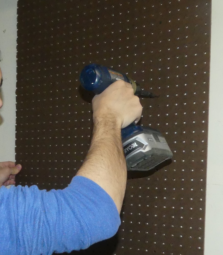 Peg Board Spacer EASY Mount Kit 12pc for pegboard