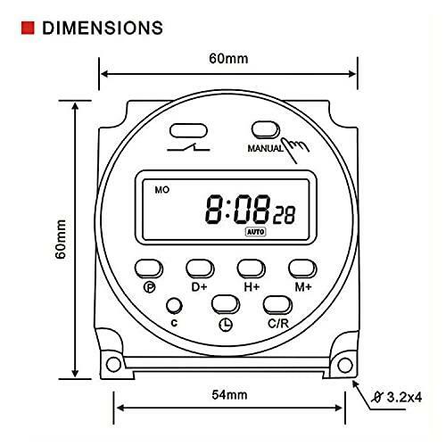 Baomain CN101A AC 110V Digital LCD Power Programmable Timer Time Switch Relay