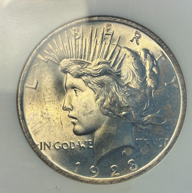 1923 Peace Silver Dollar MS65, NGC