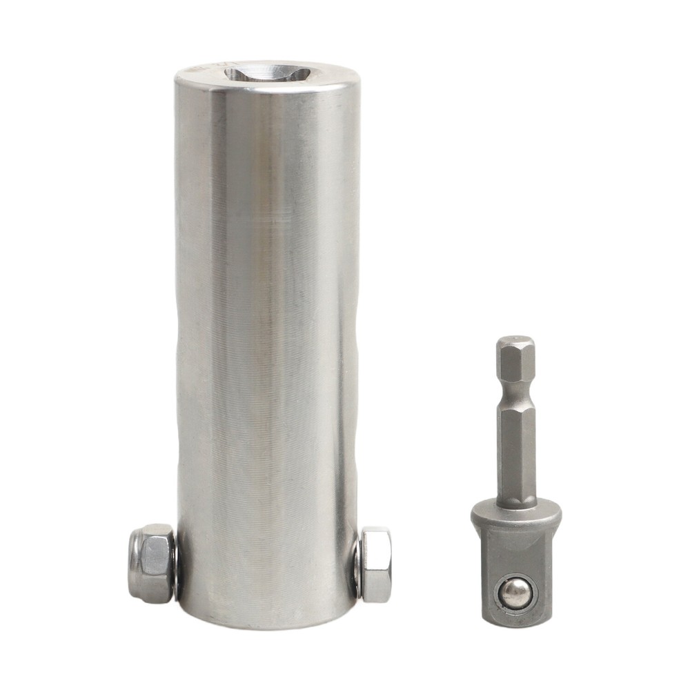 Trailer Jack Electric Drill Adapter With 1/2 In Socket Bits Stainless Steel US