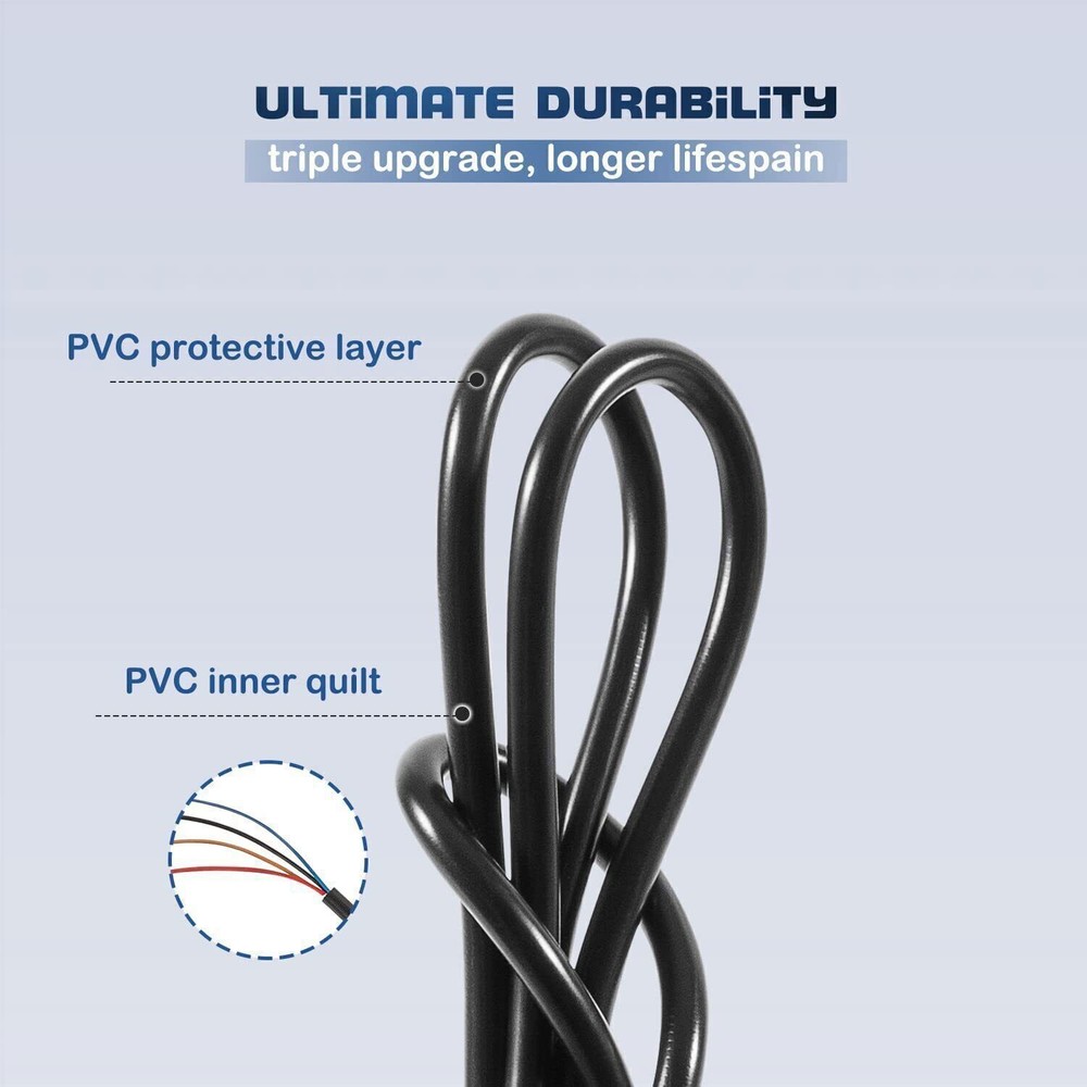 Replace 010-12199-04 Power/Data Cable 4-Pin for Garmin Striker Echo,Striker Plus