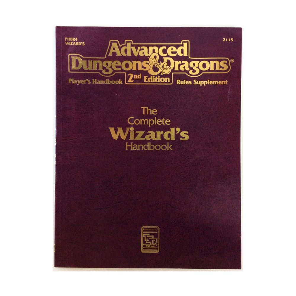 TSR AD&D 2nd Ed Complete Wizard's Handbook (4th) VG+