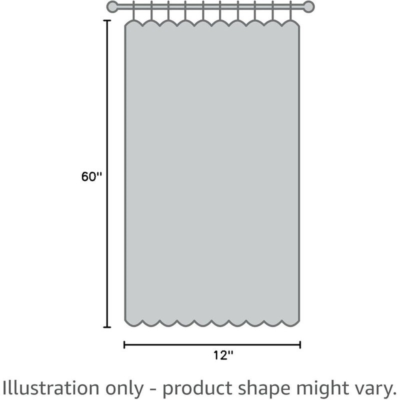 Light Filtering Kitchen Curtains Premium Polyester Tier Pair Easy Hang Privacy