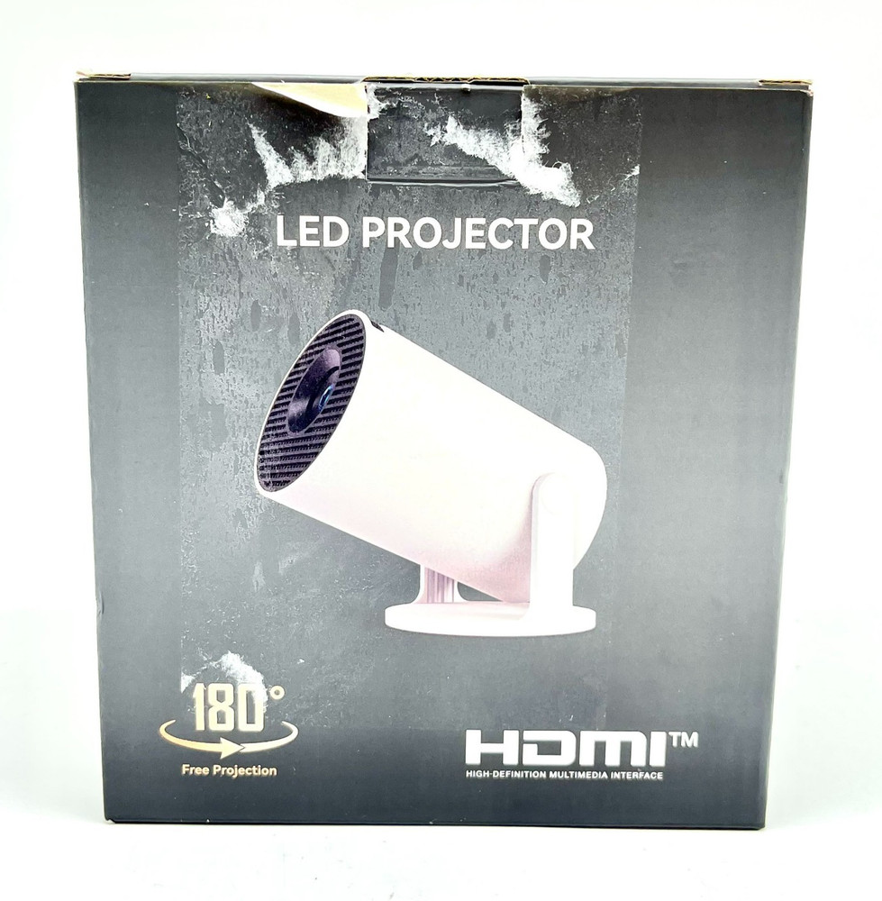 LED Source HDMI Tabletop Projector With Screen Cast Model X1BQ - White