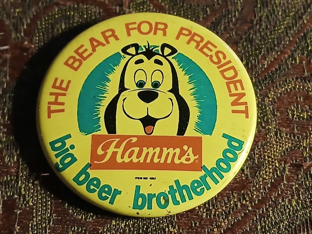 1968 Hamm's Beer Presidential Pinback Button