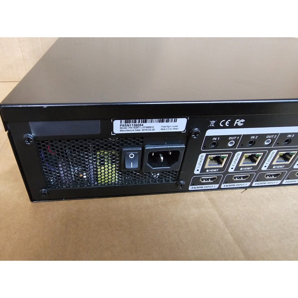 Zektor Z88 P8-HDBT-L-FFMB810 Fixed Format 8x10 HDBaseT Video Matrix EUC