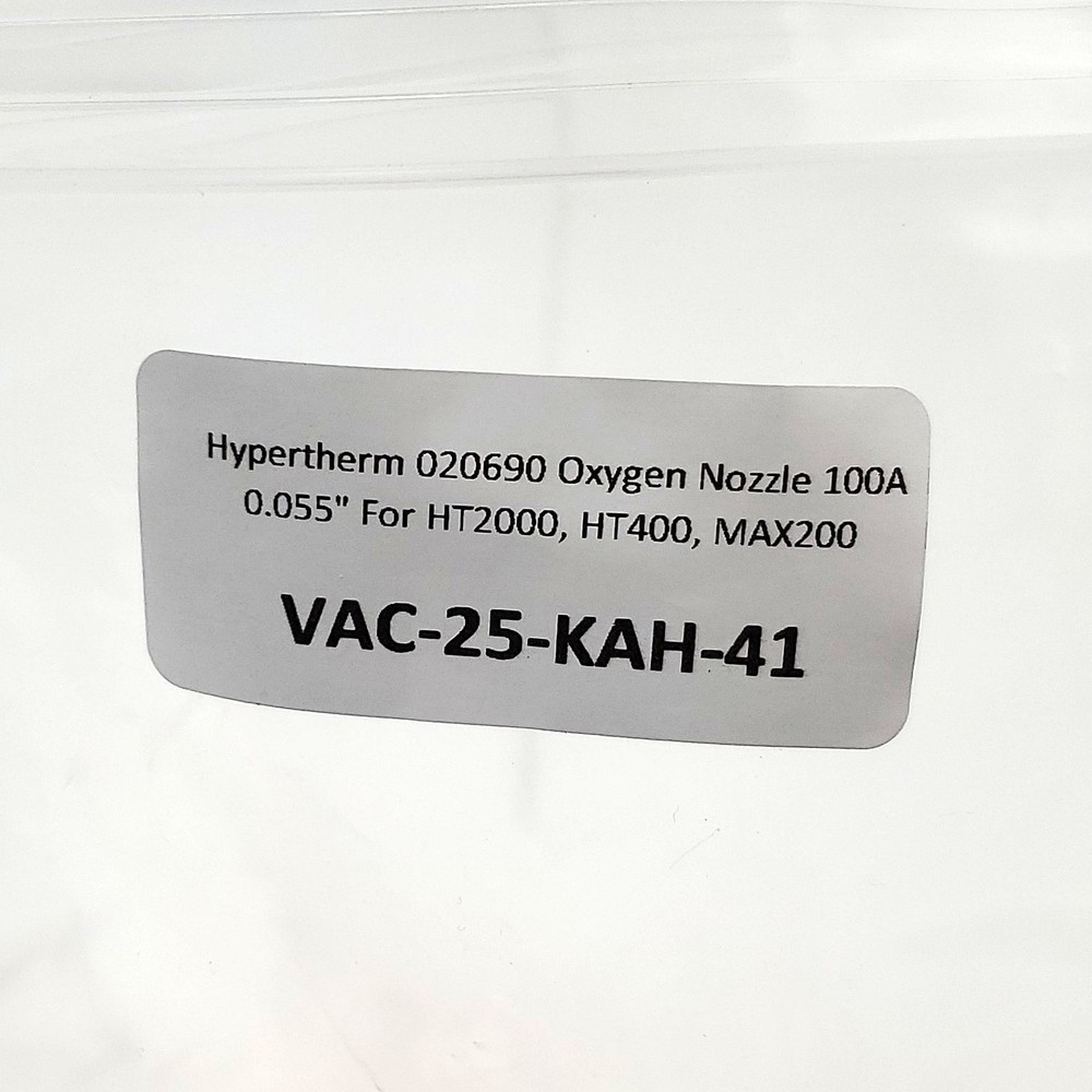 Hypertherm 020690 Oxygen Nozzle 100A 0.055" For HT2000, HT400, MAX200