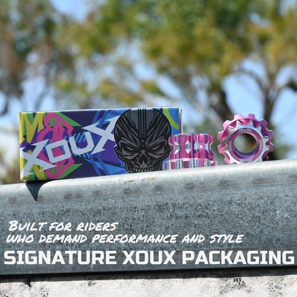 XOUX AX-B BMX Axle Nuts 10MM, Pink