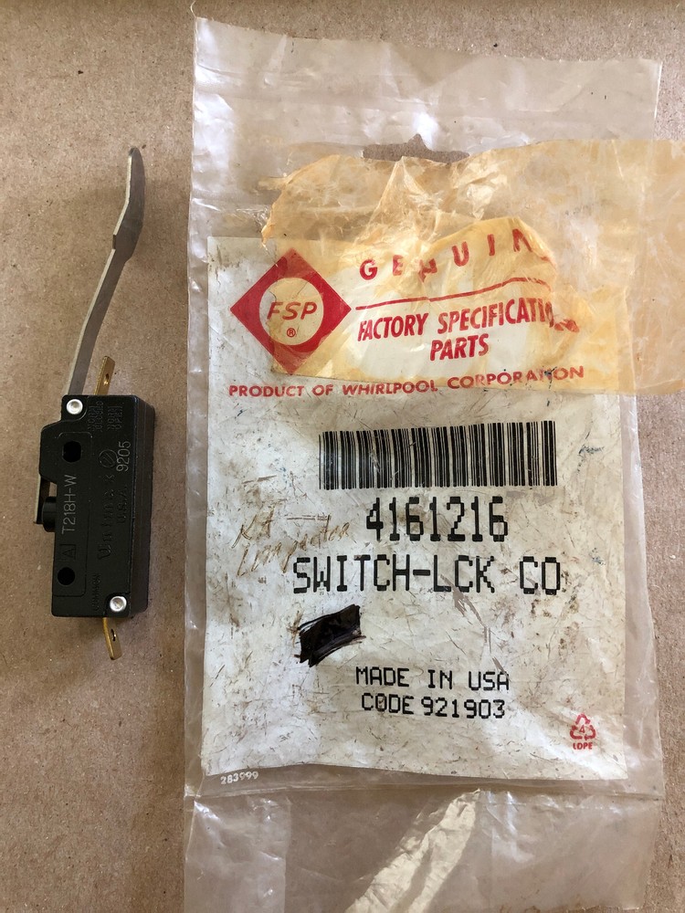Whirlpool # 4161216 Switch, Latch - Compactor