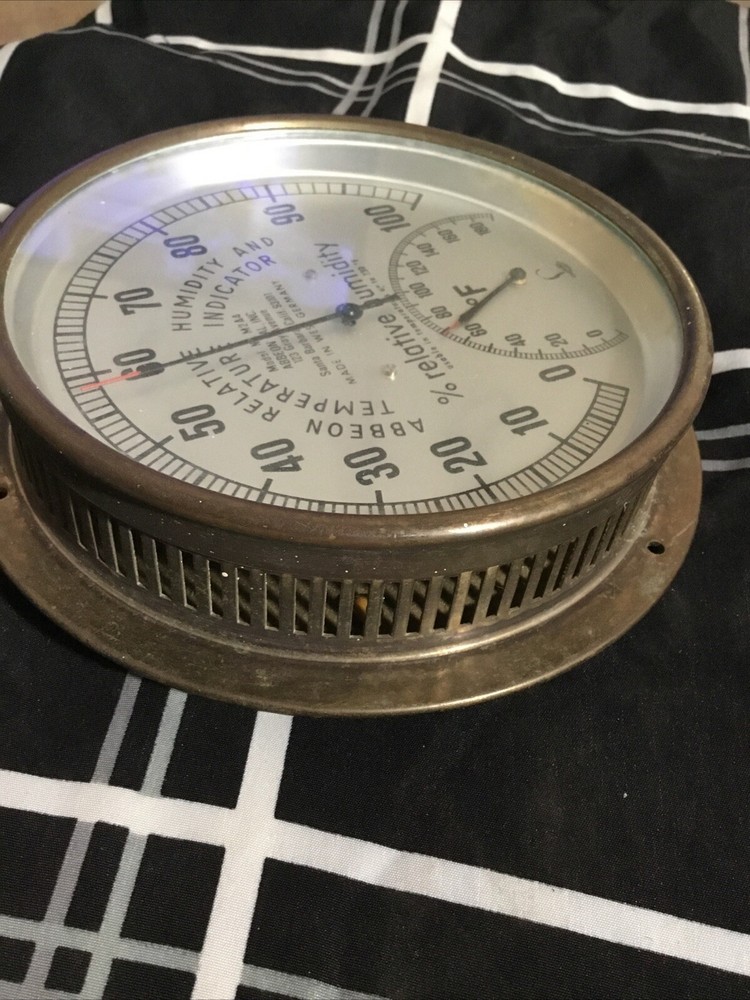 Abbeon Relative Humidity & Temperature Indicator Vintage West Germany