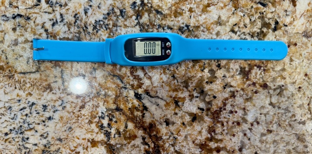 Silicone Fitness Tracker Watch Blue