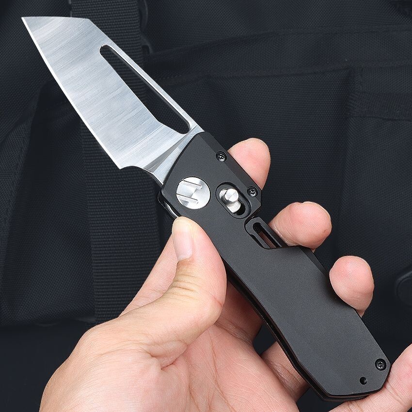 7'' New CNC Fast Opening D2 Blade Aluminum Handle Tactics Folding Tools DF04