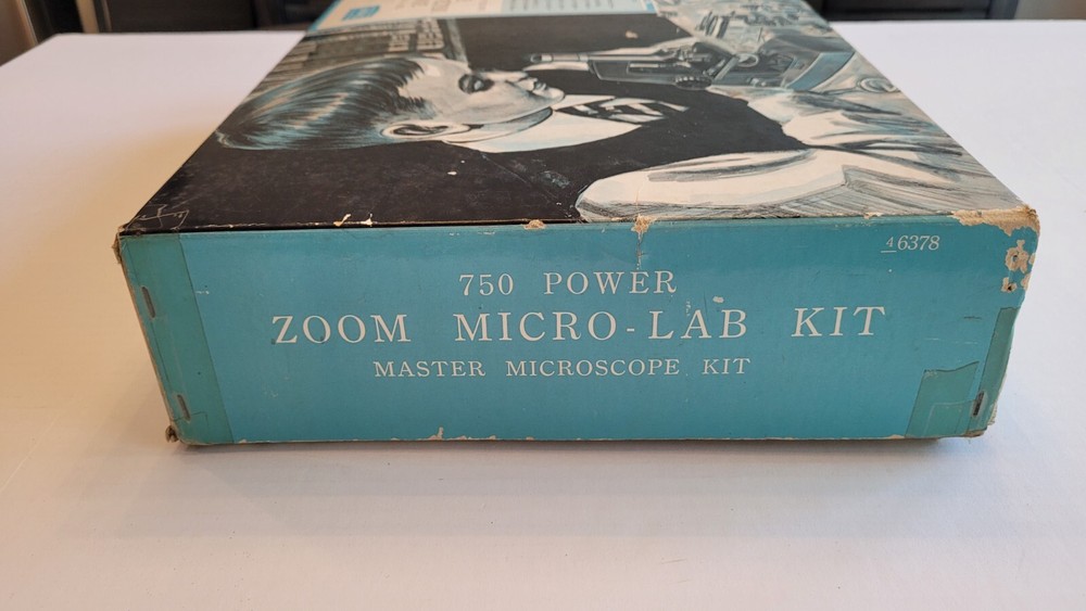 Vintage Sears 750 Power Zoom Micro Lab Kit Master Microscope Kit Model 6378