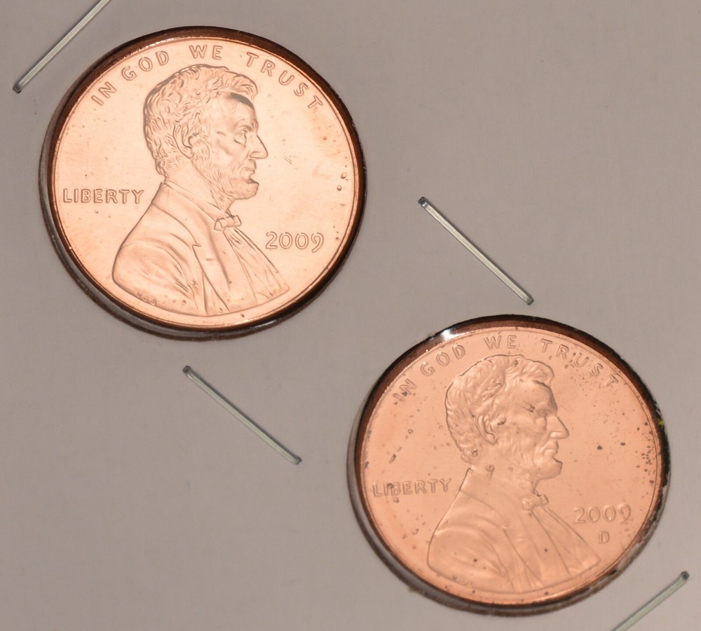 2009P + 2009D USA Penny Set - Formative Years - UNCIRCULATED
