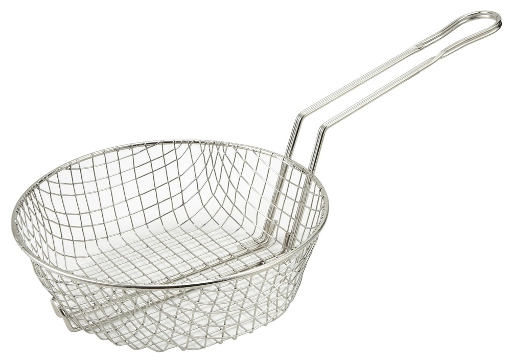 Culinary Basket, 8-Inch Diameter, Coarse Mesh, Medium, Nickel