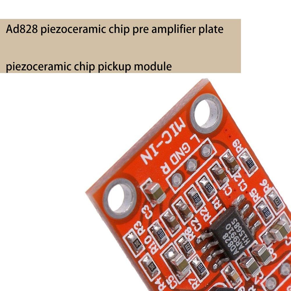 3 PCS AD828 Stereo Dynamic Microphone Preamplifier Board Pickup Module DC