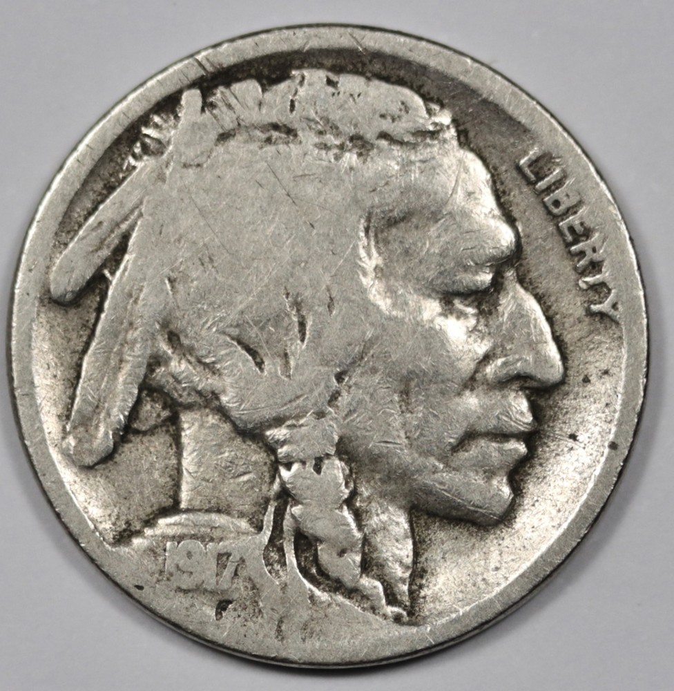 1917-d Buffalo Nickel.  Good.  211223