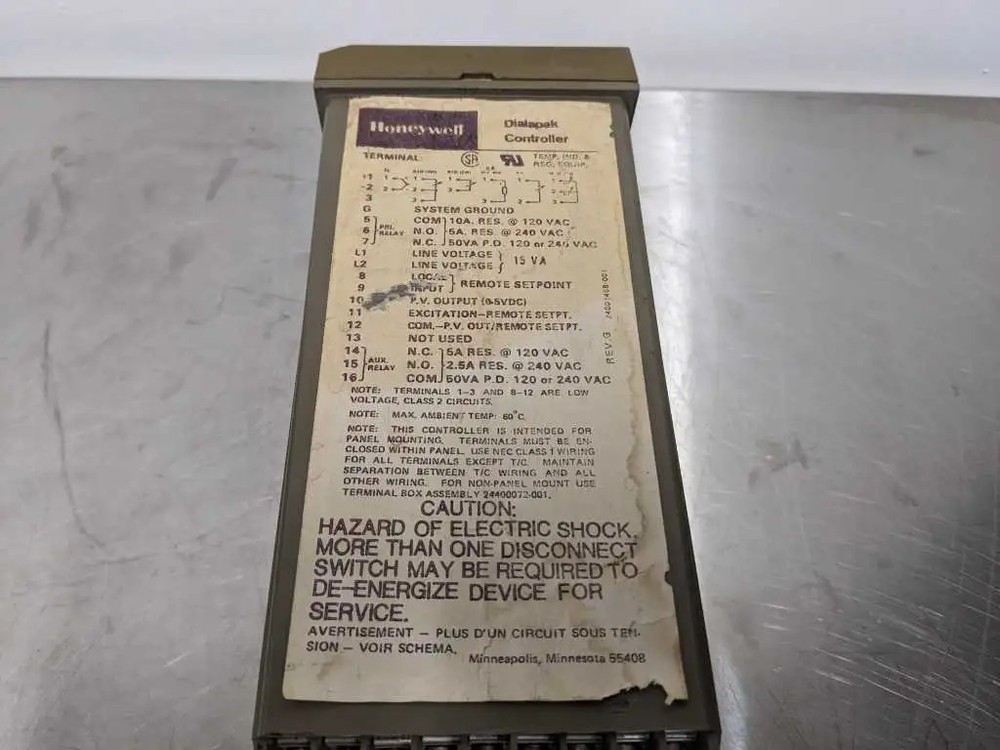 Honeywell AV301AB103 Dialapak Controller Temperature Controller 120, VAC