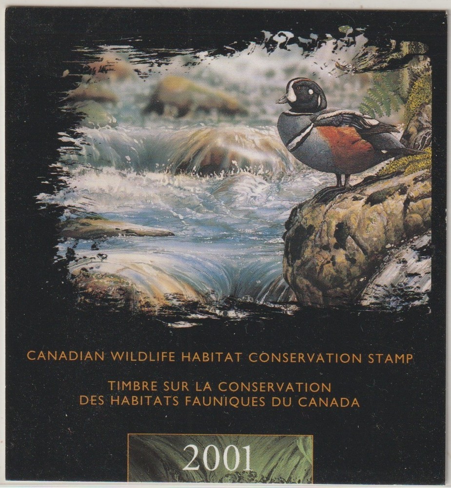 CANADA: SCOTT # FWH 17 2001 CANADIAN WILDLIFE HABITAT CONSERVATION STAMP