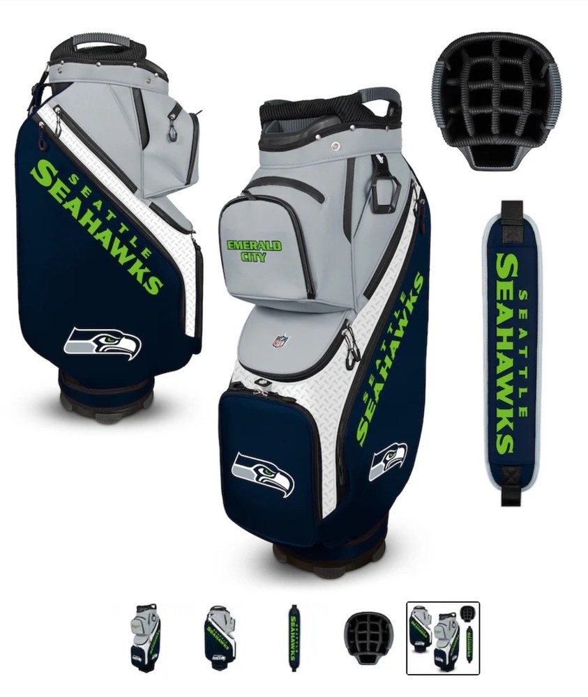 Seattle Seahawks Clubhouse Cooler Cart Golf Bag