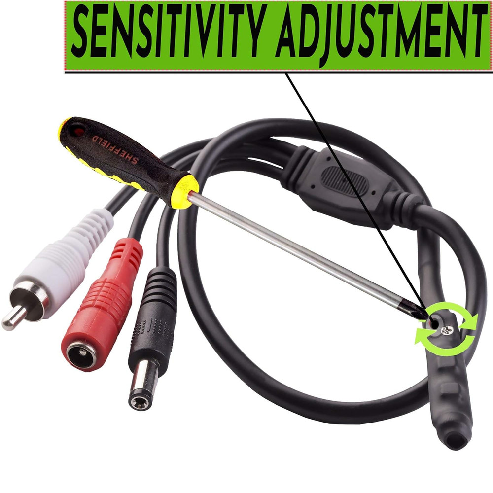 CCTV Microphone Outdoor for Security Camera IP: Audio Surveillance Microphone RC